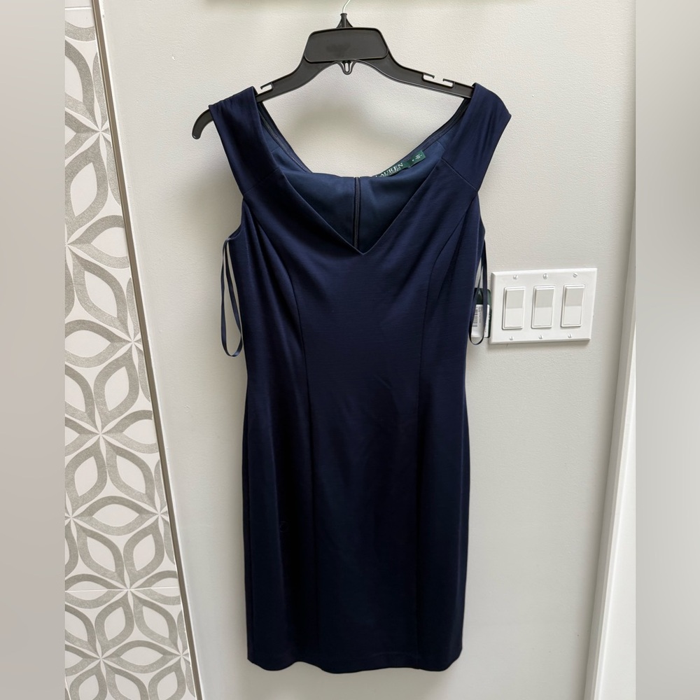 NWT- SIZE 6 - Ralph Lauren Navy Dress